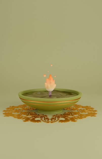 Nature morte pour la célébration de diwali