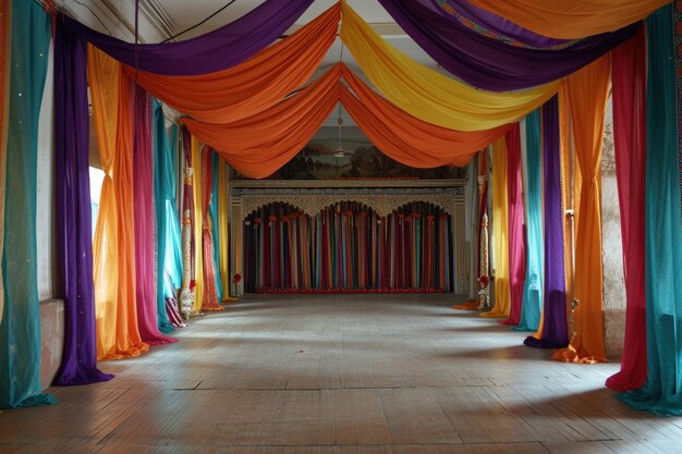 Navratri décoration intérieure très détaillée