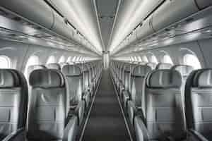 Photo gratuite nettoyer l'intérieur de l'avion