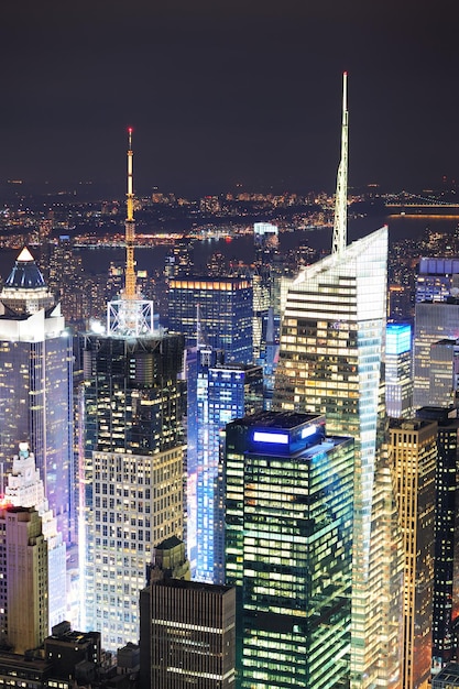 New York City Manhattan Times Square nuit