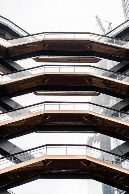 New York City, NY, USA - 20 octobre 2020 : le navire, l'escalier Hudson Yards (conçu par l'architecte Thomas Heatherwick) Midtown Manhattan West