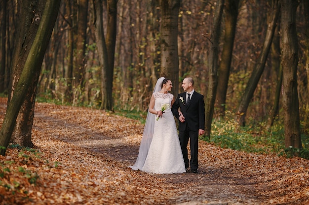 Newlywrds dans la forêt