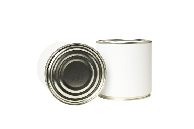 Photo gratuit nourriture en conserve de png isolée sur fond blanc