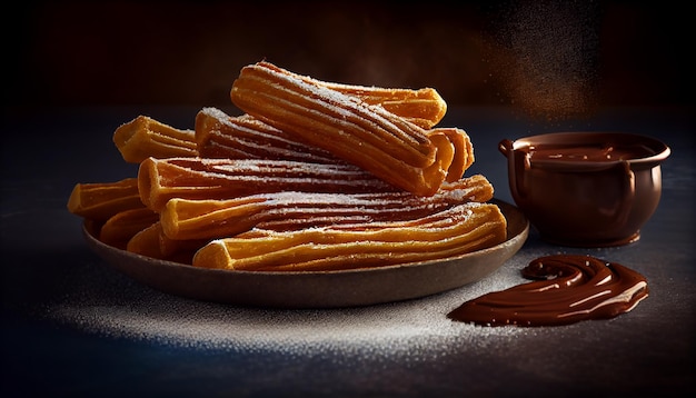 Nourriture dessert pile collation gourmande douce fraîcheur bouchent IA générative