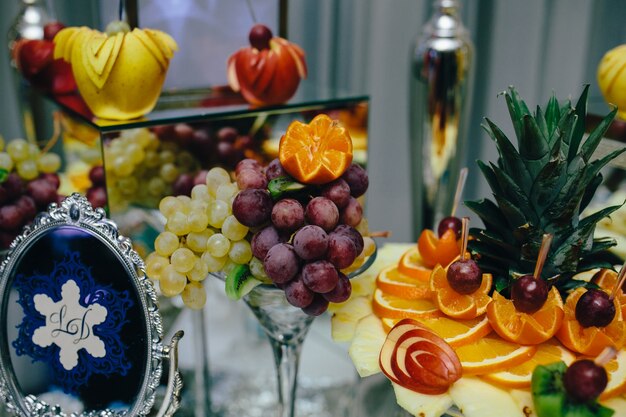 nourriture Fruit décoré avec art