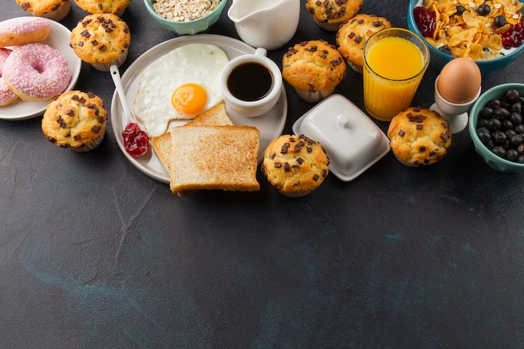 Photo gratuit nourriture pour le petit déjeuner
