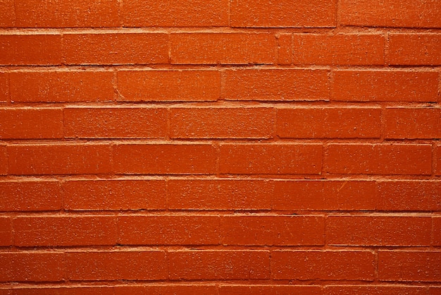 Nouveau mur de briques rouges