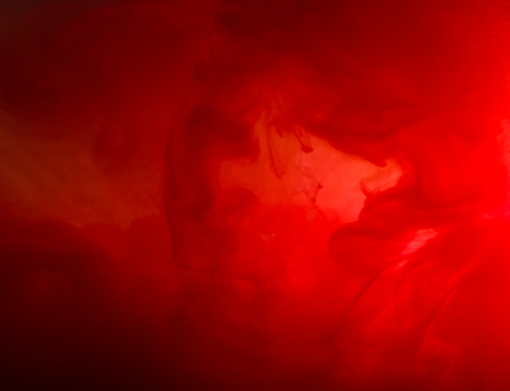 Photo gratuit nuage abstrait entre brume rouge