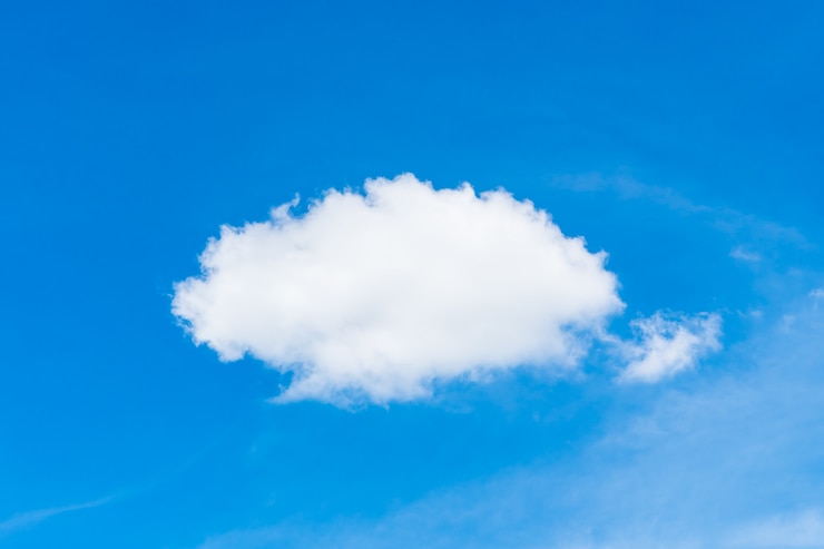 Photo gratuit nuage blanc sur ciel bleu