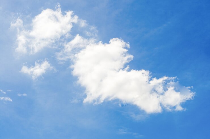 Photo gratuit nuage blanc sur le ciel