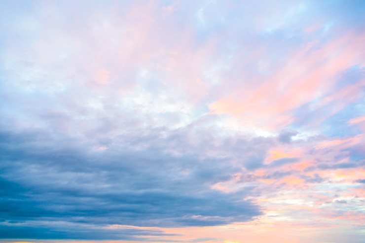Photo gratuit nuage sur ciel au crépuscule
