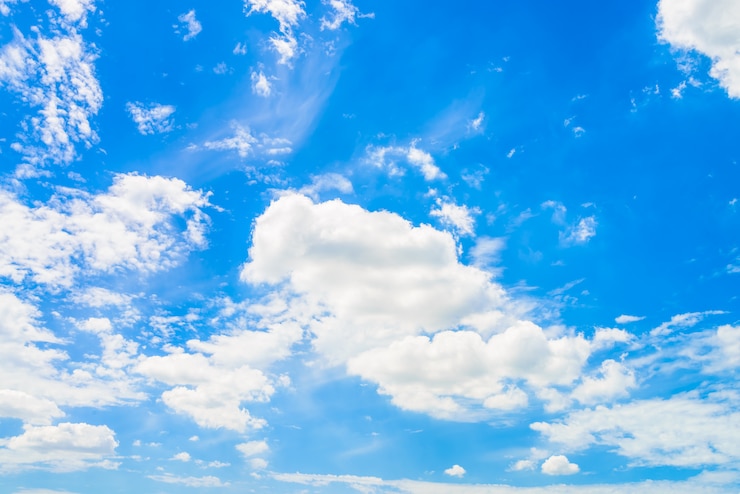 Photo gratuit nuage sur ciel bleu