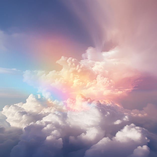 Photo gratuite des nuages de style fantastique