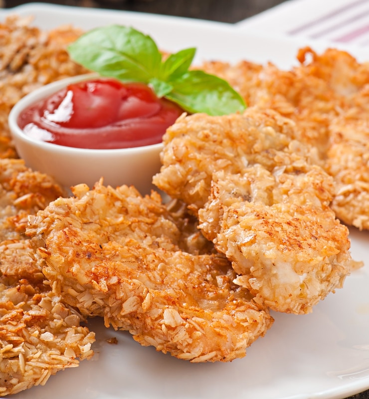 Photo gratuit nuggets de poulet