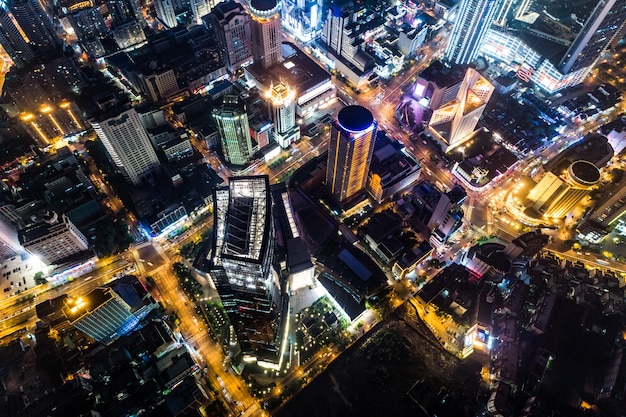 La nuit de la ville de Chine