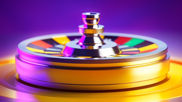 Un objet de casino tridimensionnel