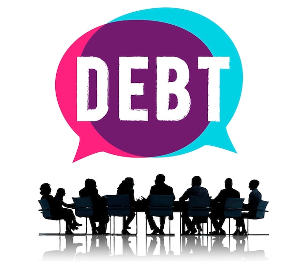 Photo gratuite obligation de dette crédit finance concept de débit