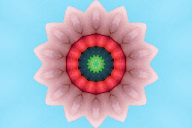 Photo gratuite oeuvre de mandala motif de fond coloré 3d