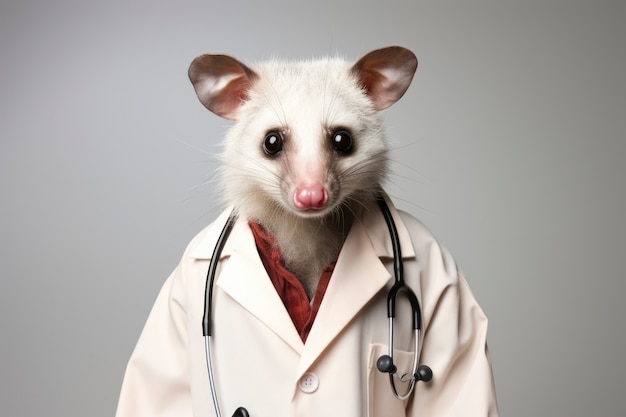 Photo gratuite un opossum de style fantastique