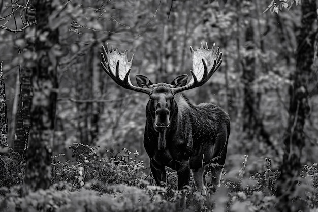 Photo gratuite l'orignal dans la nature