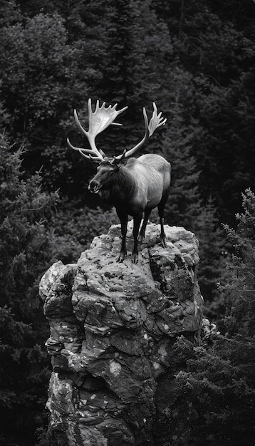 Photo gratuite l'orignal dans la nature