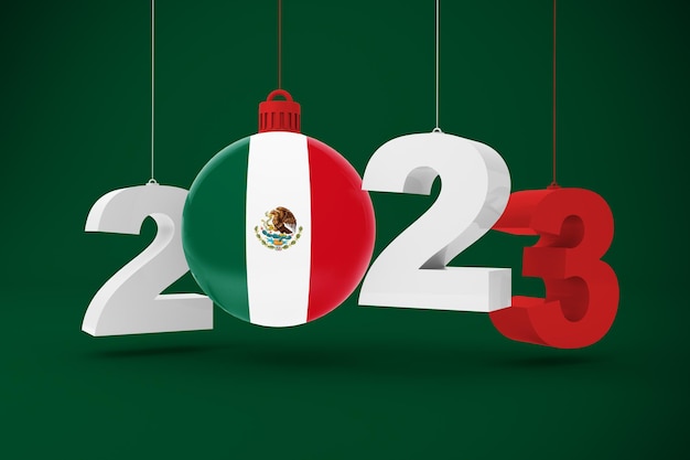 Ornement de l'année 2023 et du Mexique