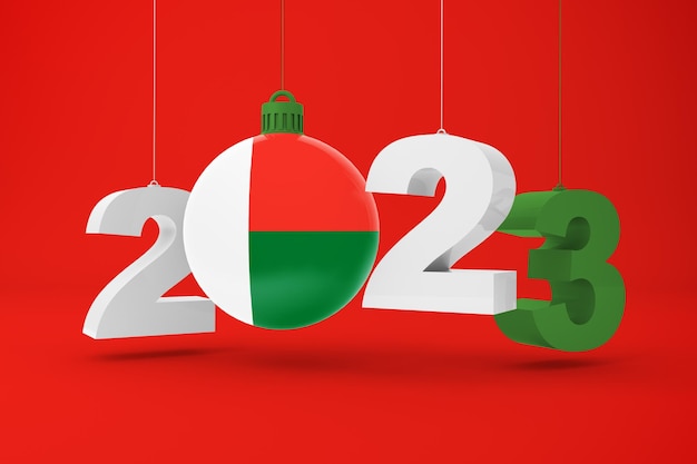 Photo gratuite ornement année 2023 et madagascar