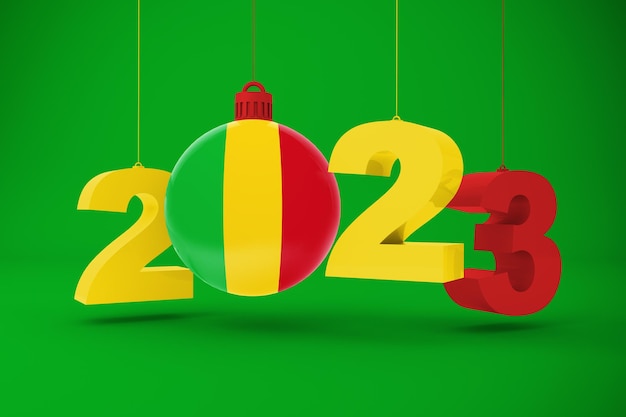 Photo gratuite ornement année 2023 et mali