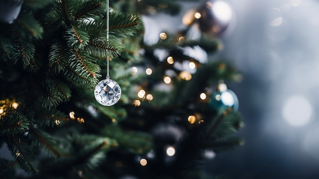 Ornement en cristal d'arbre de Noël