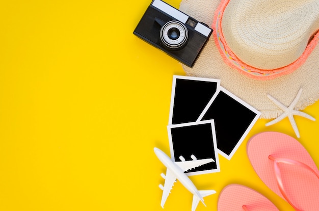 Outils préparés pour les vacances avec espace copie