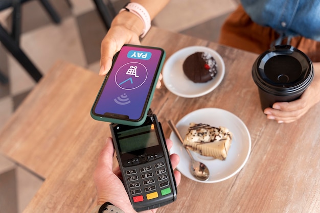 Paiement facile et sans fil par technologie