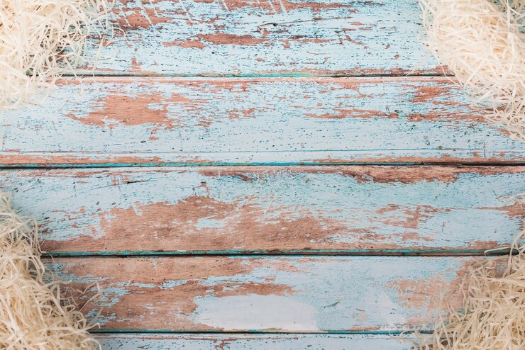 Photo gratuit paille décorative sur table en bois