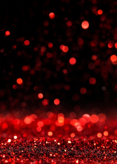 Photo gratuite paillettes scintillantes rouges