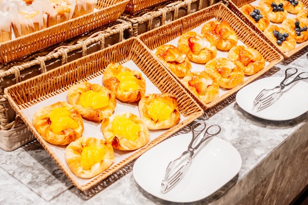 Photo gratuite pain pour le petit déjeuner