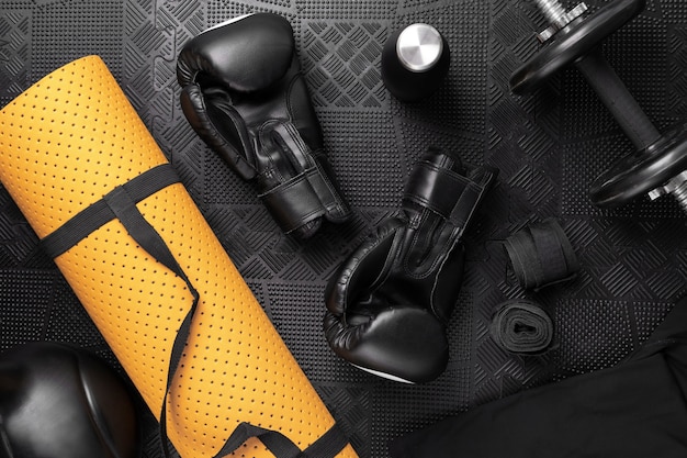 Photo gratuite paire de gants pour le sport de boxe