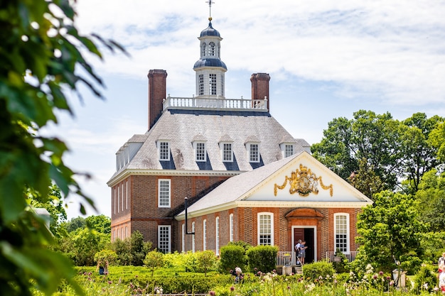 Palais du Gouverneur pendant la journée à Williamsburg, USA