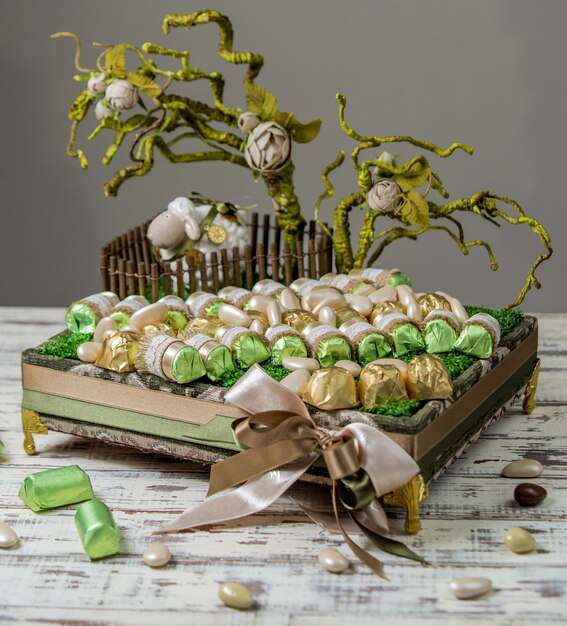 Panier de chocolat présent sur la table