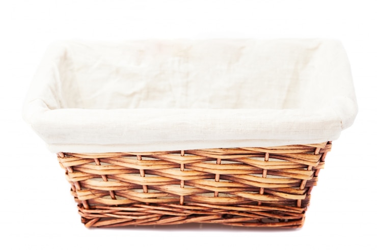Photo gratuit un panier vide en osier