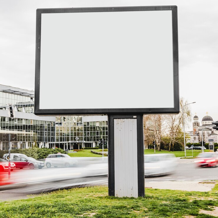 Photo gratuit panneau d&#39;affichage vide prêt pour la nouvelle publicité