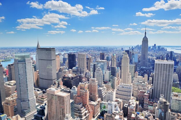 Panorama de Manhattan à New York