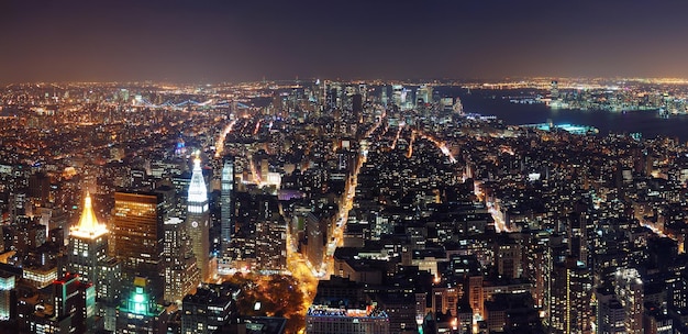 Photo gratuite panorama de manhattan à new york