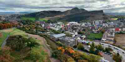 Photo gratuite panorama de la ville d'édimbourg vue de calton hill. royaume-uni.