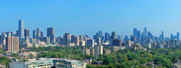 Photo gratuite panorama de la ville de toronto