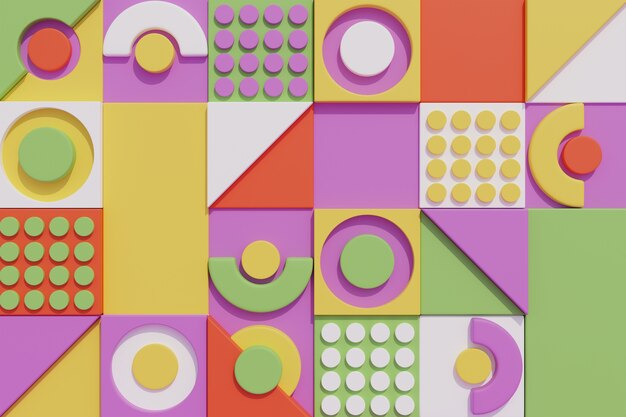 Papier peint formes géométriques abstraites