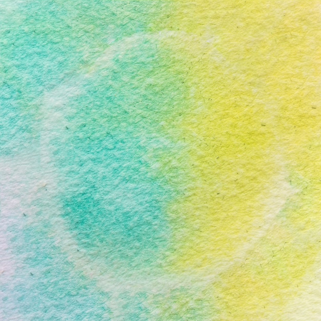 Papier texturé en toile aquarelle peinte en vert et jaune