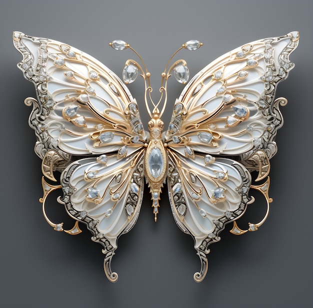 Un papillon avec de belles ailes