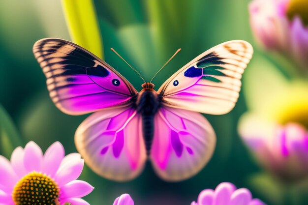 Papillon sur une fleur fonds d'écran et images fonds d'écran