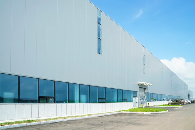 Parc industriel, bâtiment d'usine, entrepôt
