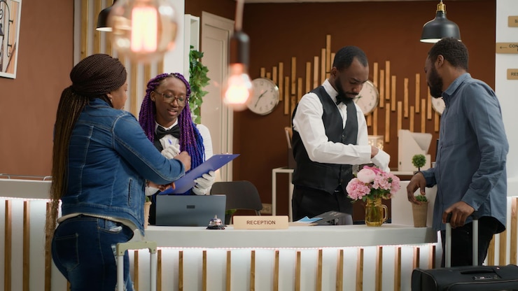 Photo gratuit partenaires s'inscrivant avec des papiers signés