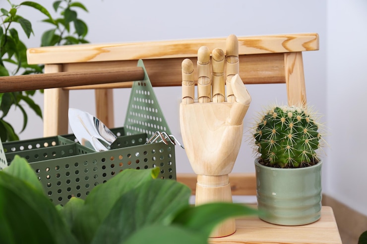 Photo gratuit passe-temps confortable cultiver des plantes d'intérieur à la maison